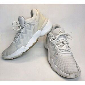 Mens Size 15 Adidas D.O.N Issue 2 Basketball Sneakers Triple White